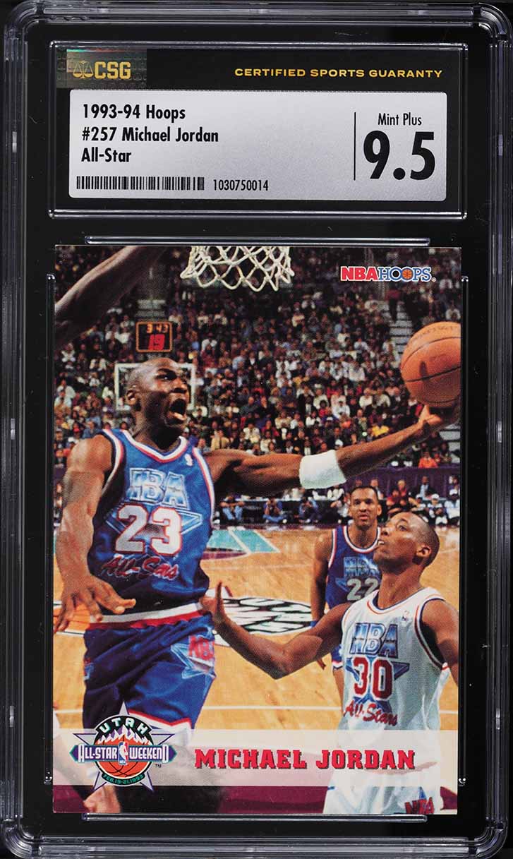 1993 Hoops Michael Jordan ALL-STAR #257 CSG 9.5 MINT+
