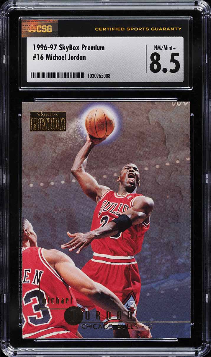 1996 Skybox Premium Michael Jordan #16 CSG 8.5 NM-MT+