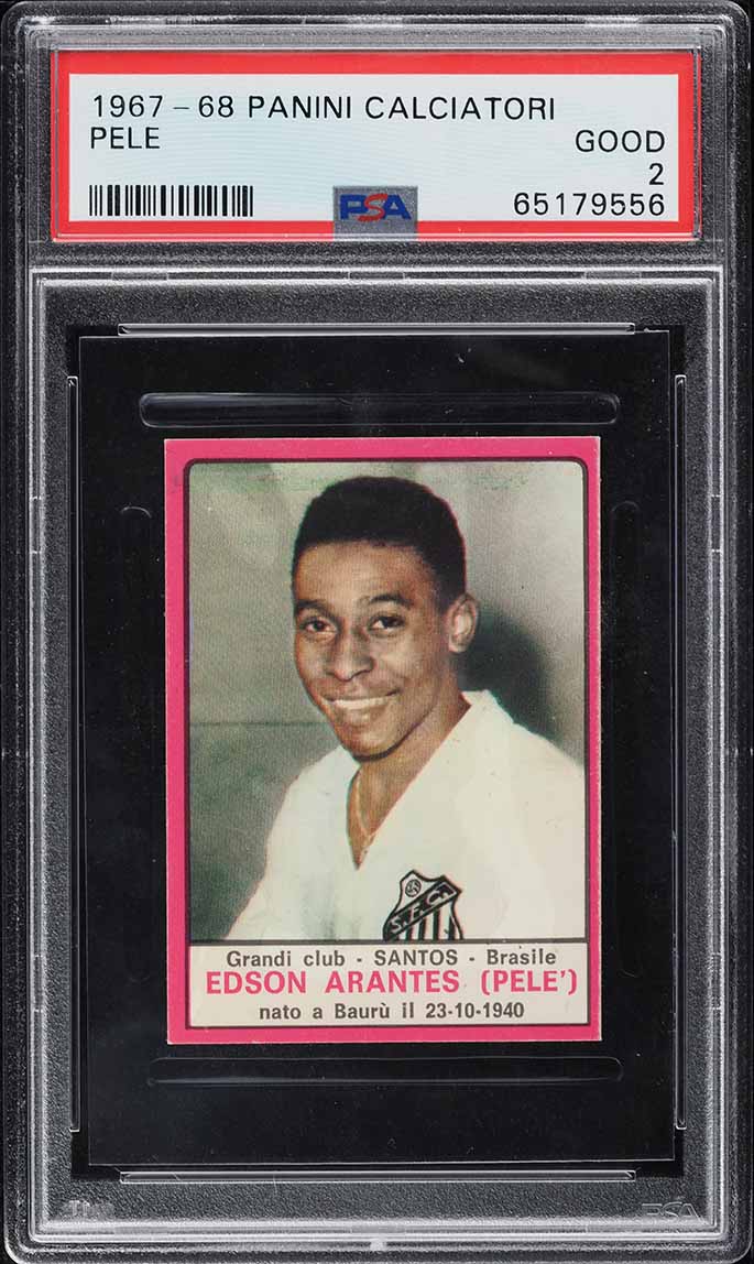 1967 Panini Calciatori Pele PSA 2 GD