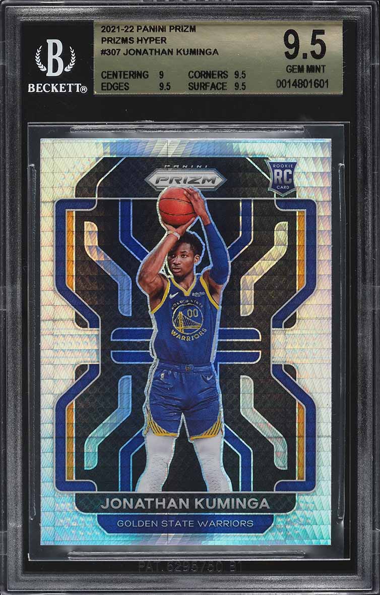2021 Panini Prizm Hyper Prizms Jonathan Kuminga ROOKIE #307 BGS