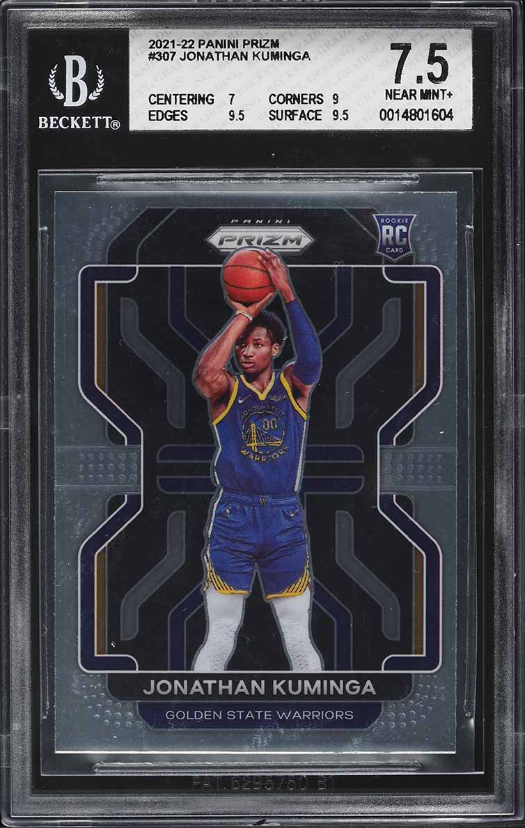 2021 Panini Prizm Blue Yellow Green Choice Jonathan Kuminga ROOKIE 