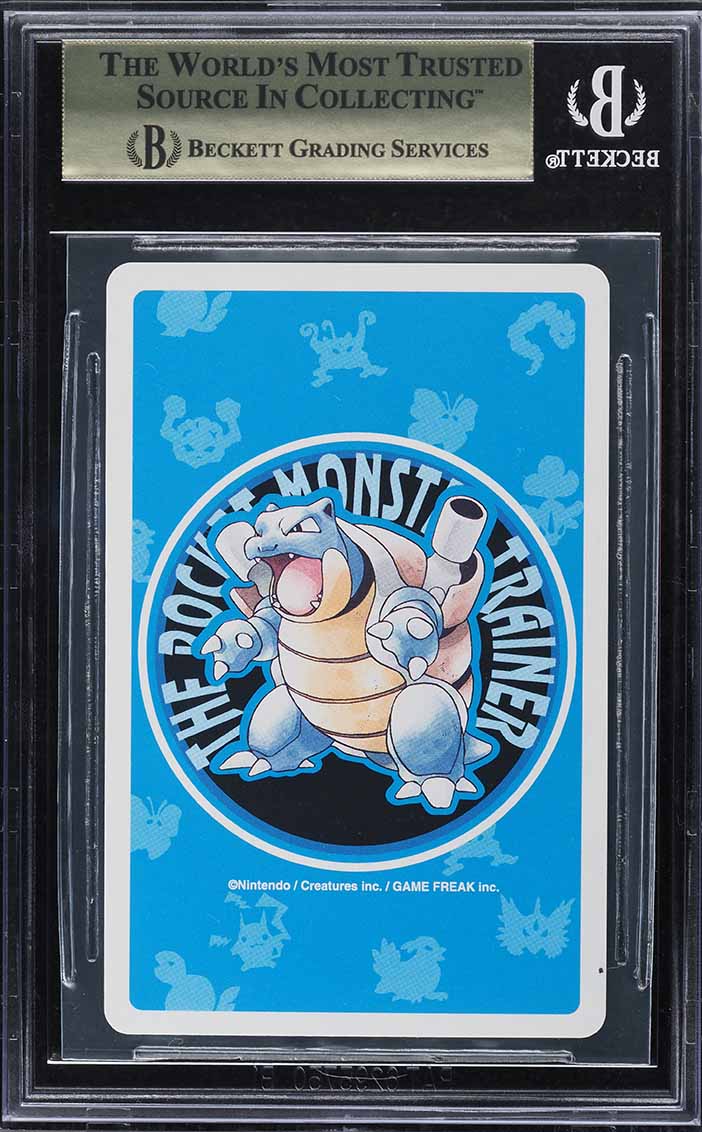 1996 Pokemon Japanese Blue Poker Set Nintendo Playing Card