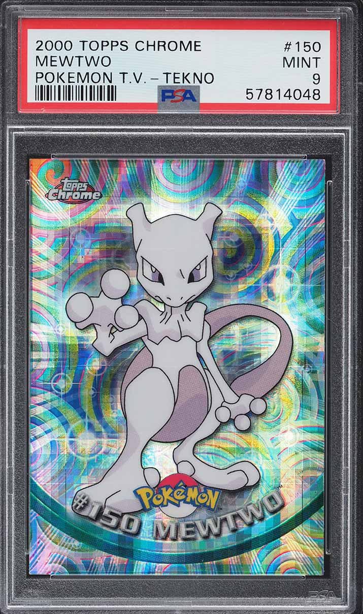 2000 Topps Pokemon Chrome Series 2 Tekno Mewtwo #150 PSA 9 MINT