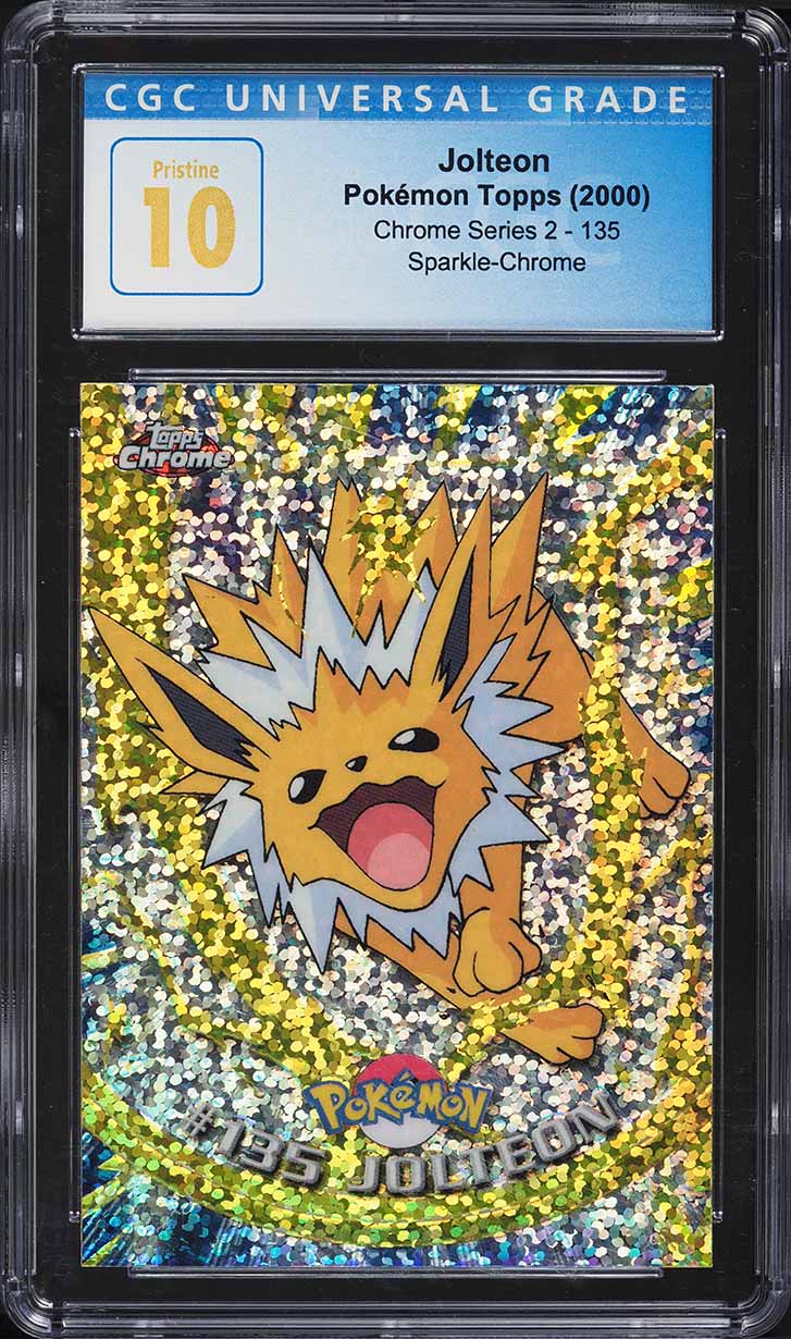 2000 Topps Pokemon Chrome Series 2 Sparkle Jolteon #135 CGC 10 PRISTINE