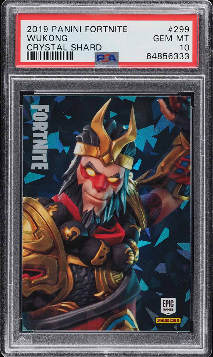 2019 Panini Fortnite Series 1 Crystal Shard Wukong #299 PSA 10 GEM MINT