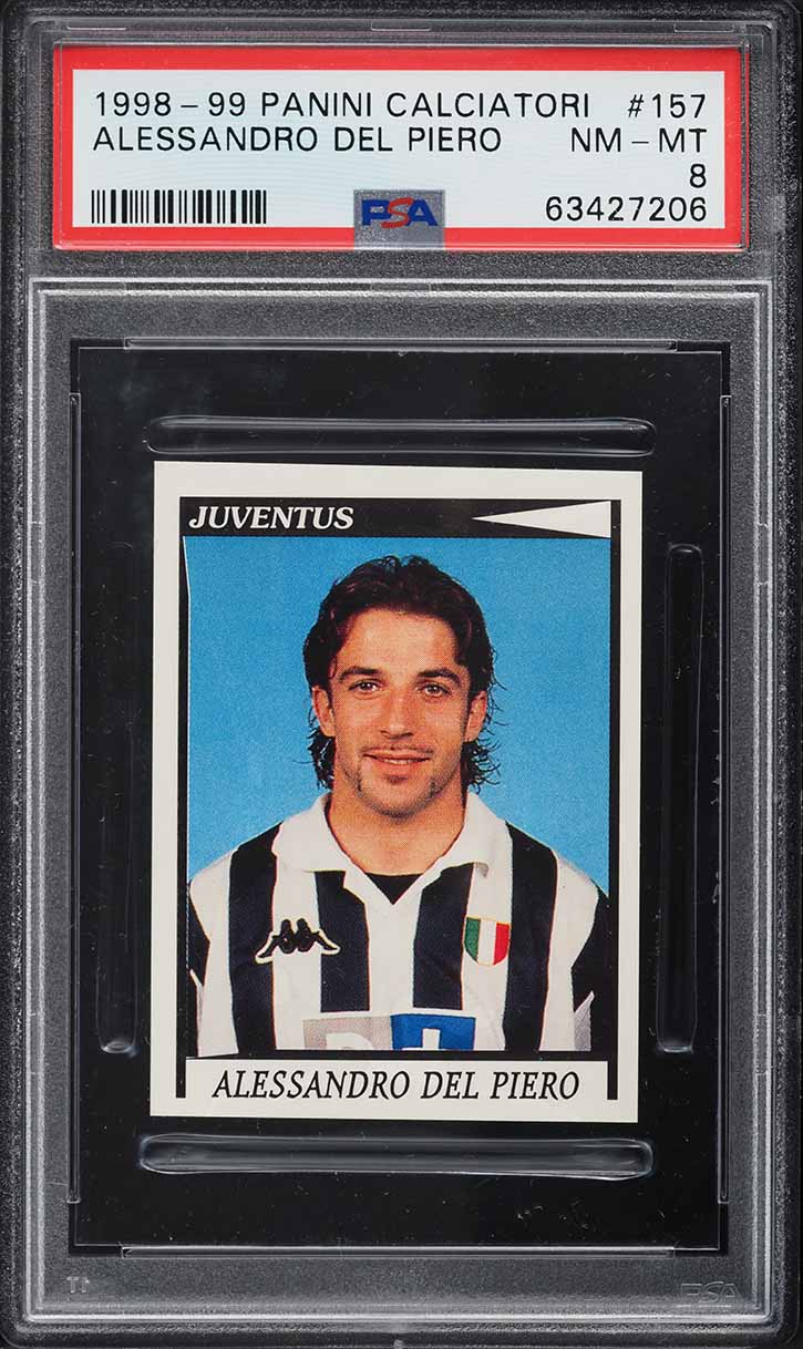 1998 Panini Calciatori Alessandro Del Piero #157 PSA 8 NM-MT