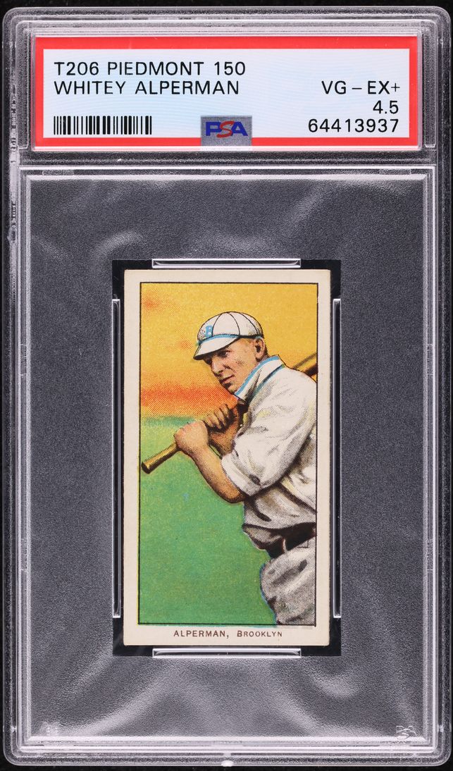 1909-11 T206 Whitey Alperman PSA 4.5 VGEX+