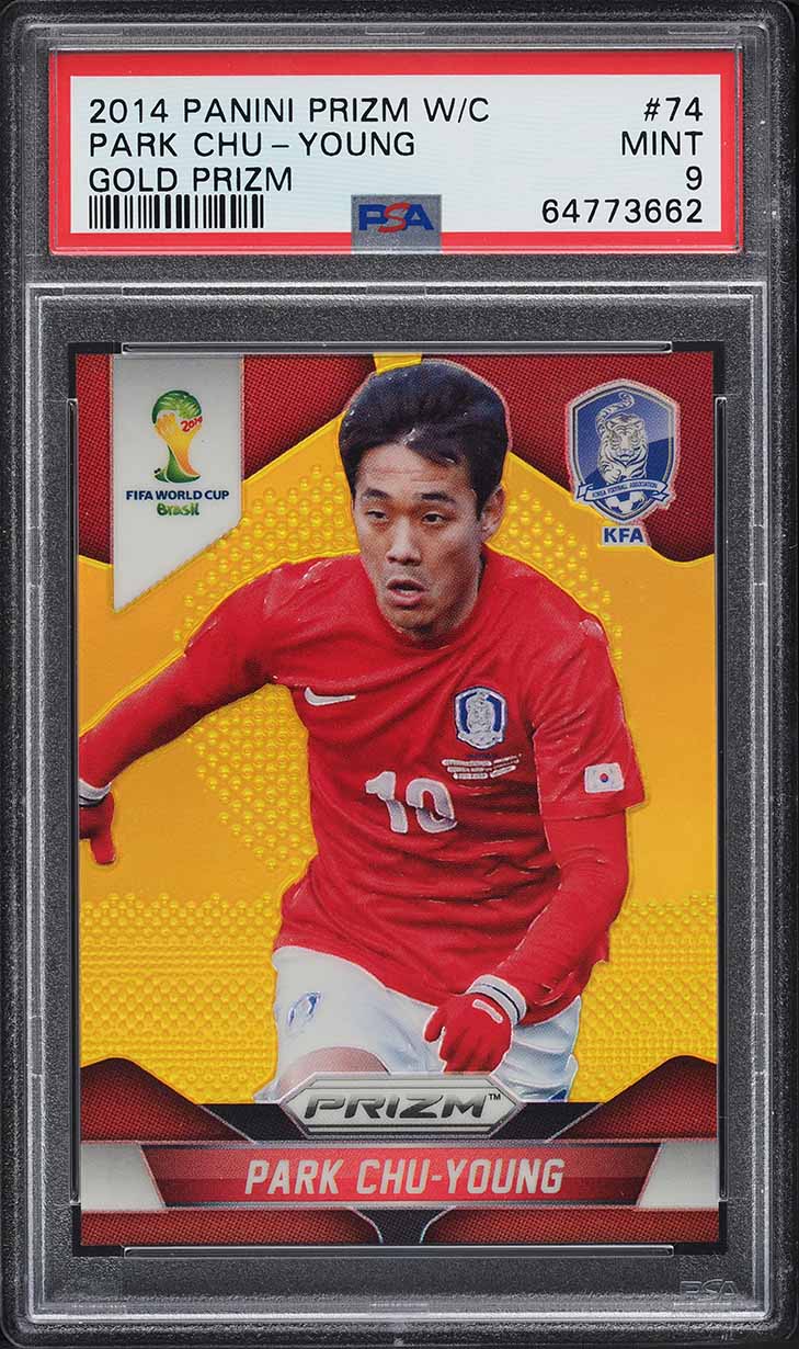 2014 Panini Prizm World Cup Gold Park Chu-Young 1/10 #74 PSA 9 MINT