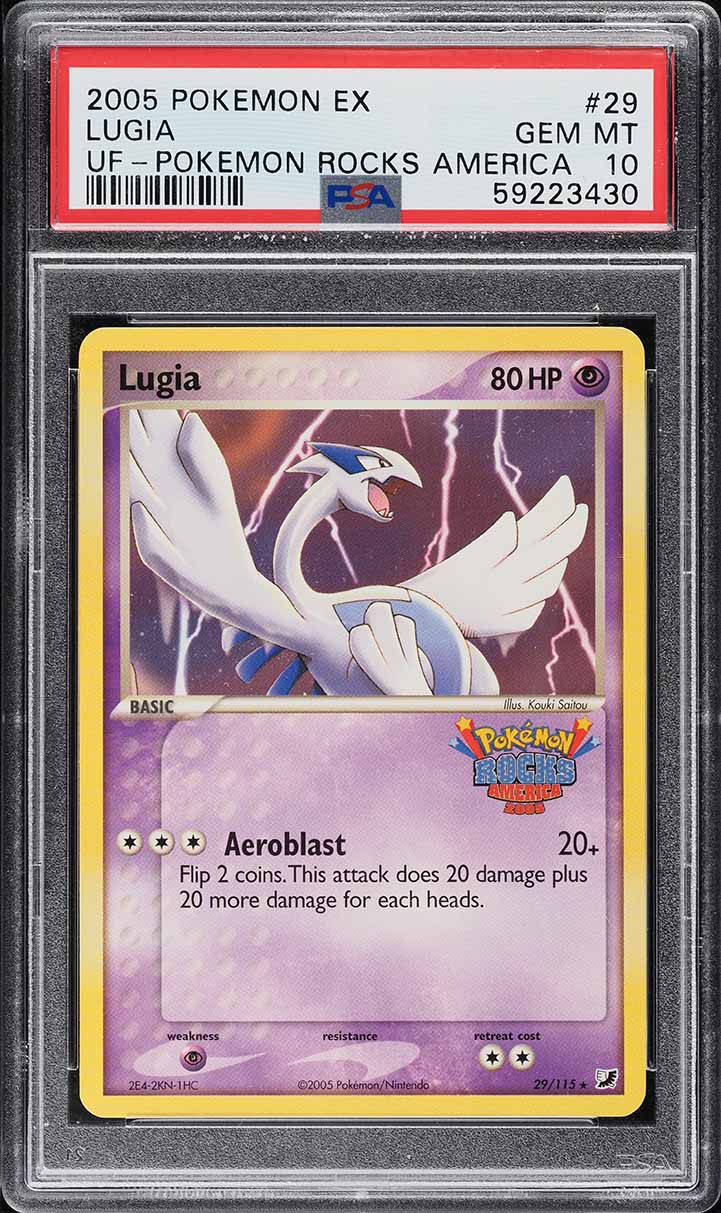 2005 Pokemon EX Unseen Forces Rocks America Promo Lugia #29 PSA 10 GEM MINT