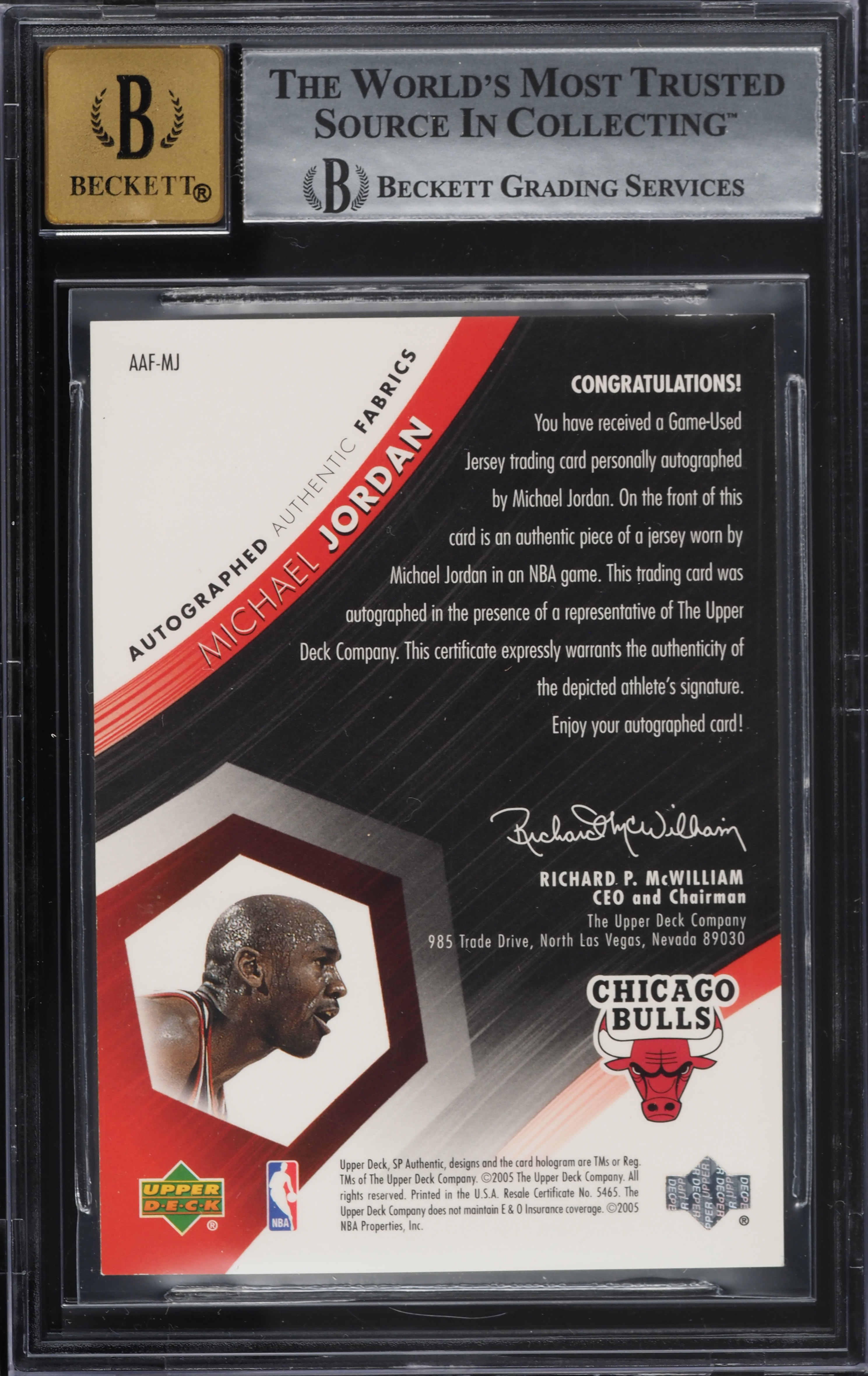 2004 SP Authentic Fabrics Michael Jordan PATCH AUTO /50 #AAF-MJ