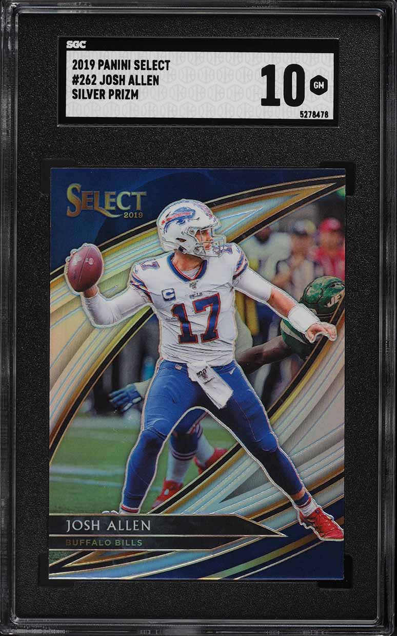 2019 Select Field Level Silver Prizm Josh Allen #262 SGC 10 GEM MINT