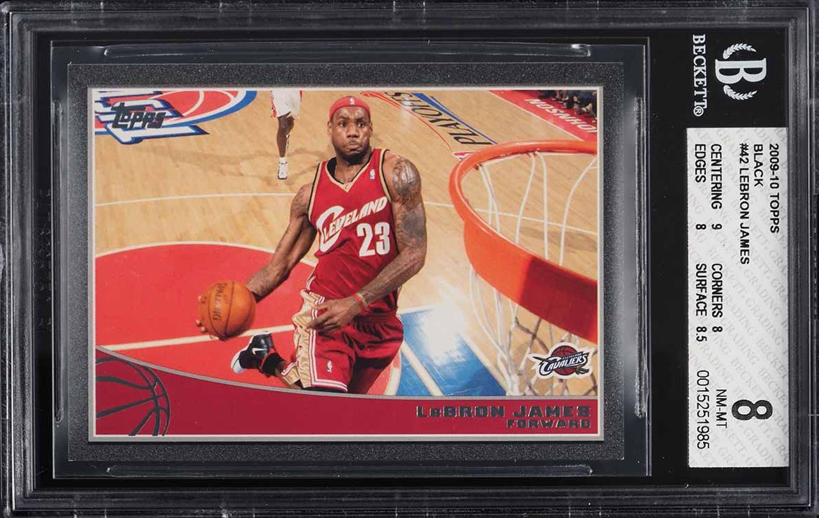 2009 Topps Black LeBron James /50 #42 BGS 8 NM-MT