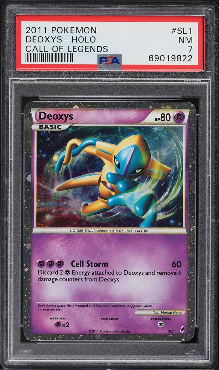 2011 Pokemon Call Of Legends Shiny Deoxys #SL1 PSA 7 NRMT