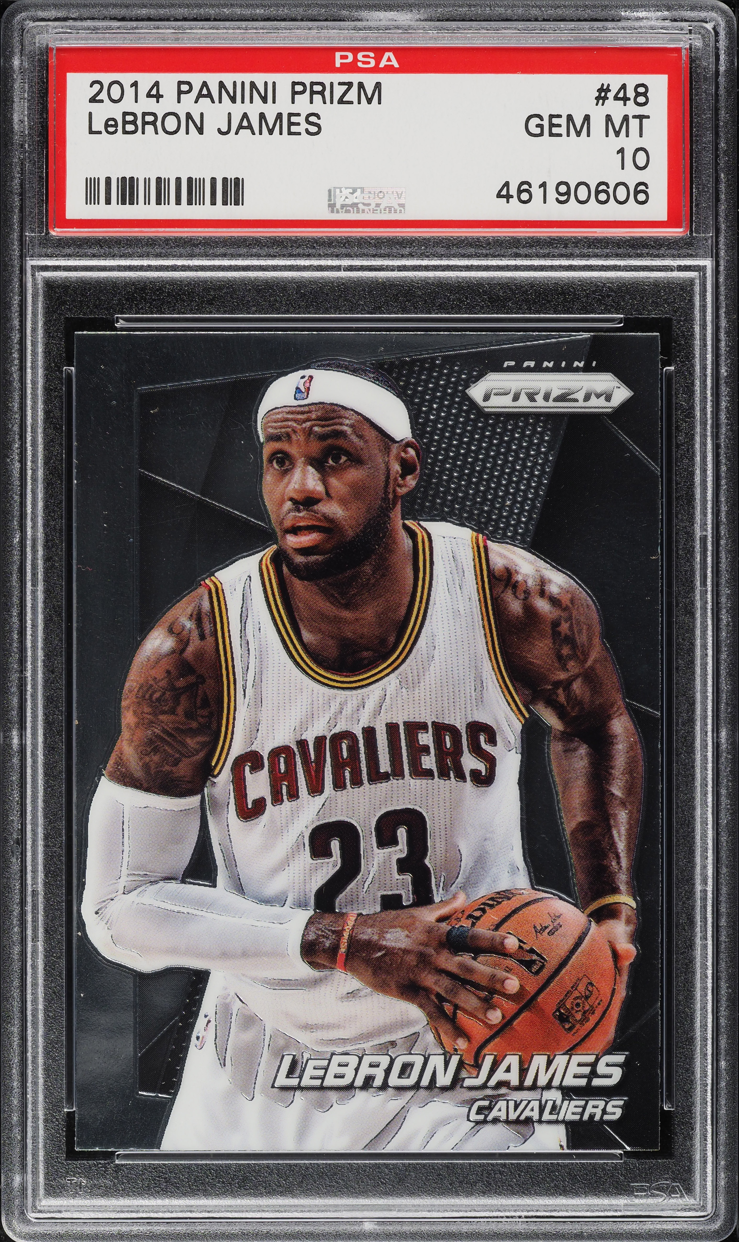 2014 Panini Prizm LeBron James #48 PSA 10 GEM MINT on Fanatics Collect