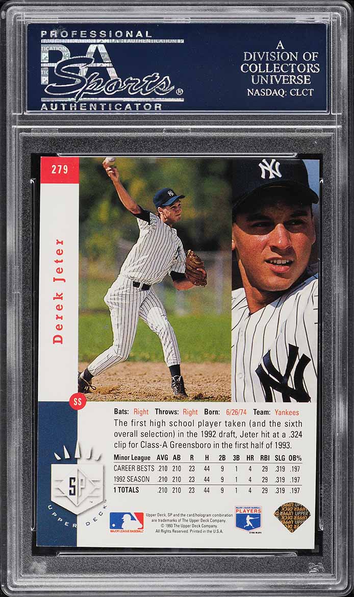 1993 SP Foil Derek Jeter ROOKIE #279 PSA 9 MINT