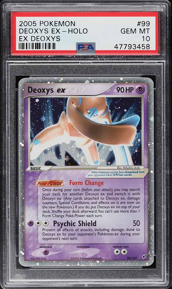 2005 Pokemon EX Deoxys Holo Deoxys ex #99 PSA 10 GEM MINT