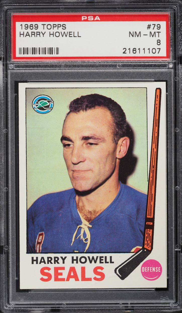 1969 Topps Hockey Harry Howell #79 PSA 8 NM-MT