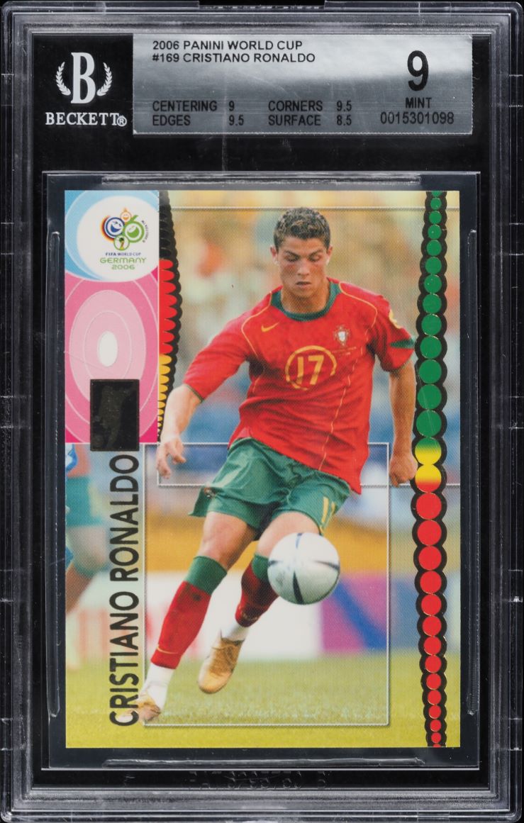 2006 Panini World Cup Germany Cristiano Ronaldo #169 BGS 9.5 GEM