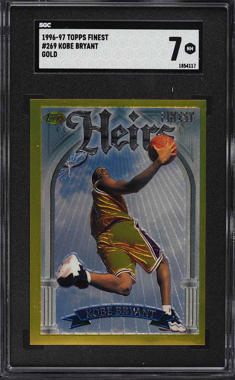 1996 Finest Gold Kobe Bryant ROOKIE #269 SGC 7 NRMT on Fanatics
