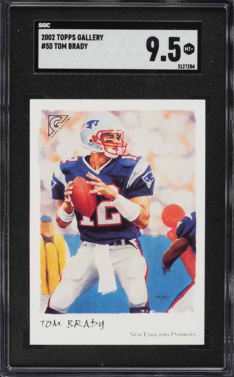 2002 Topps Gallery Tom Brady #50 SGC 9.5 MINT+