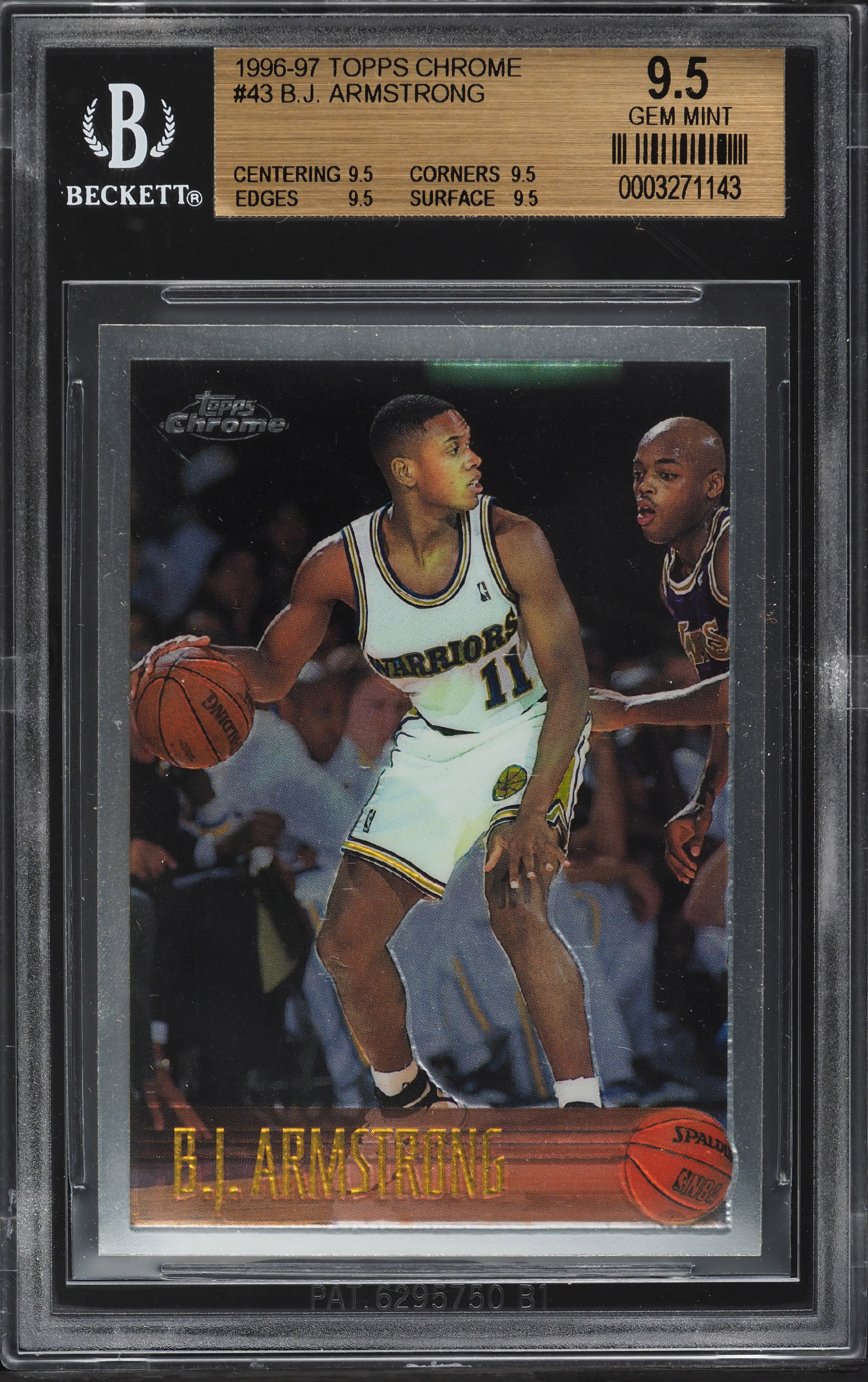 1996 Topps Chrome B.J. Armstrong #43 BGS 9.5 GEM MINT on Fanatics