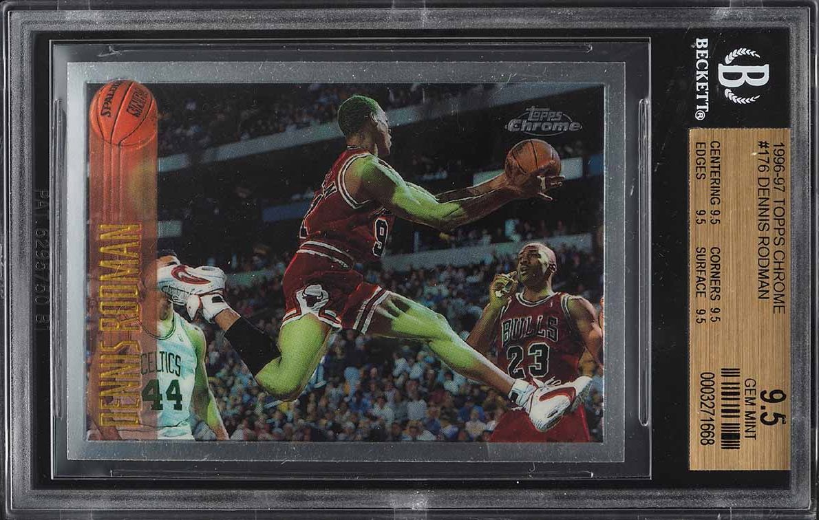 1998 Metal Universe Precious Metal Gems PMG Dennis Rodman /50 #16