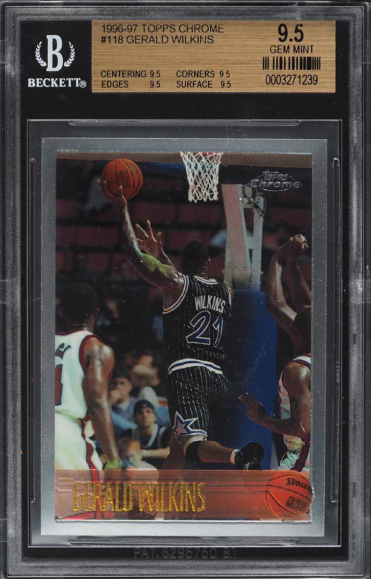 1996 Topps Chrome Gerald Wilkins #118 BGS 9.5 GEM MINT