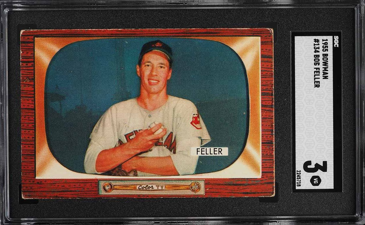 1955 Bowman Bob Feller #134 SGC 3 VG