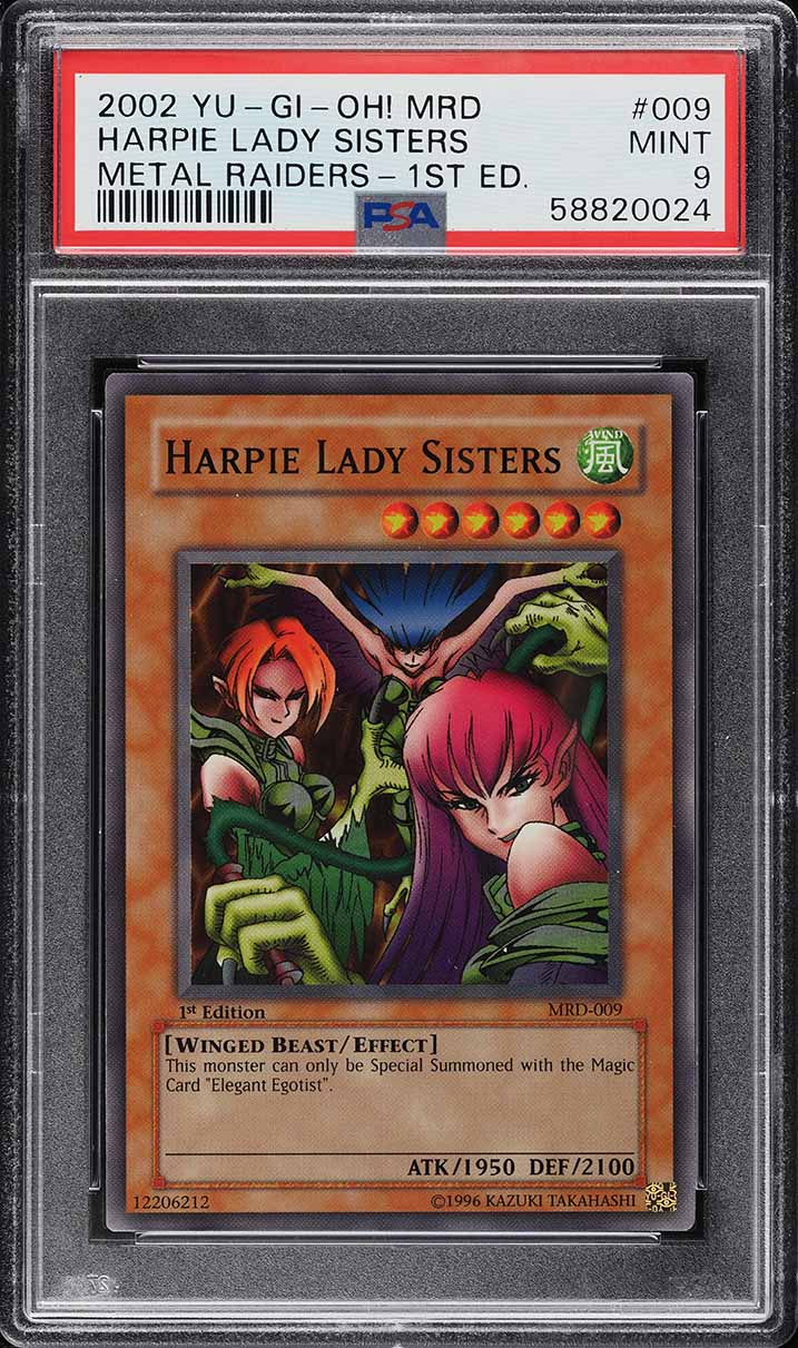 PSA9 遊戯王 ハーピィ・レディ三姉妹 初期 シークレット Volume 4