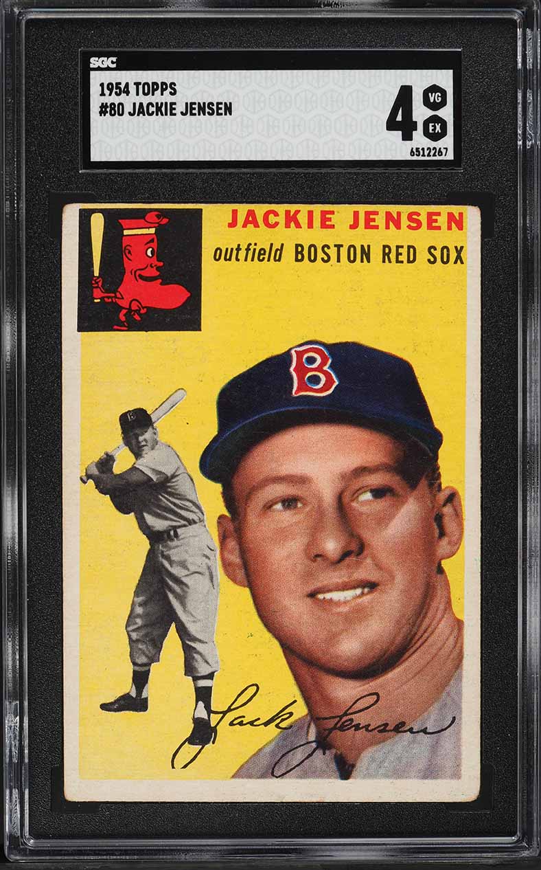 1954 Topps Jackie Jensen #80 SGC 4 VGEX
