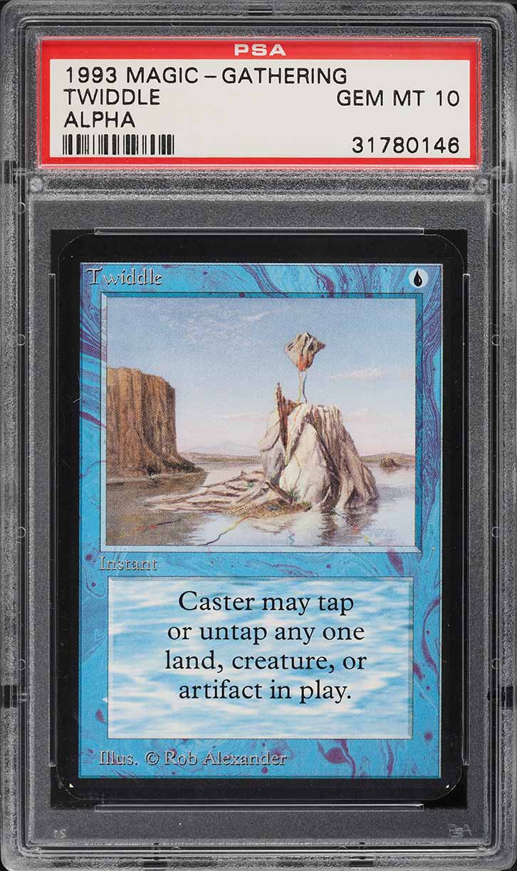 1993 Magic The Gathering MTG Alpha Twiddle PSA 10 GEM MINT