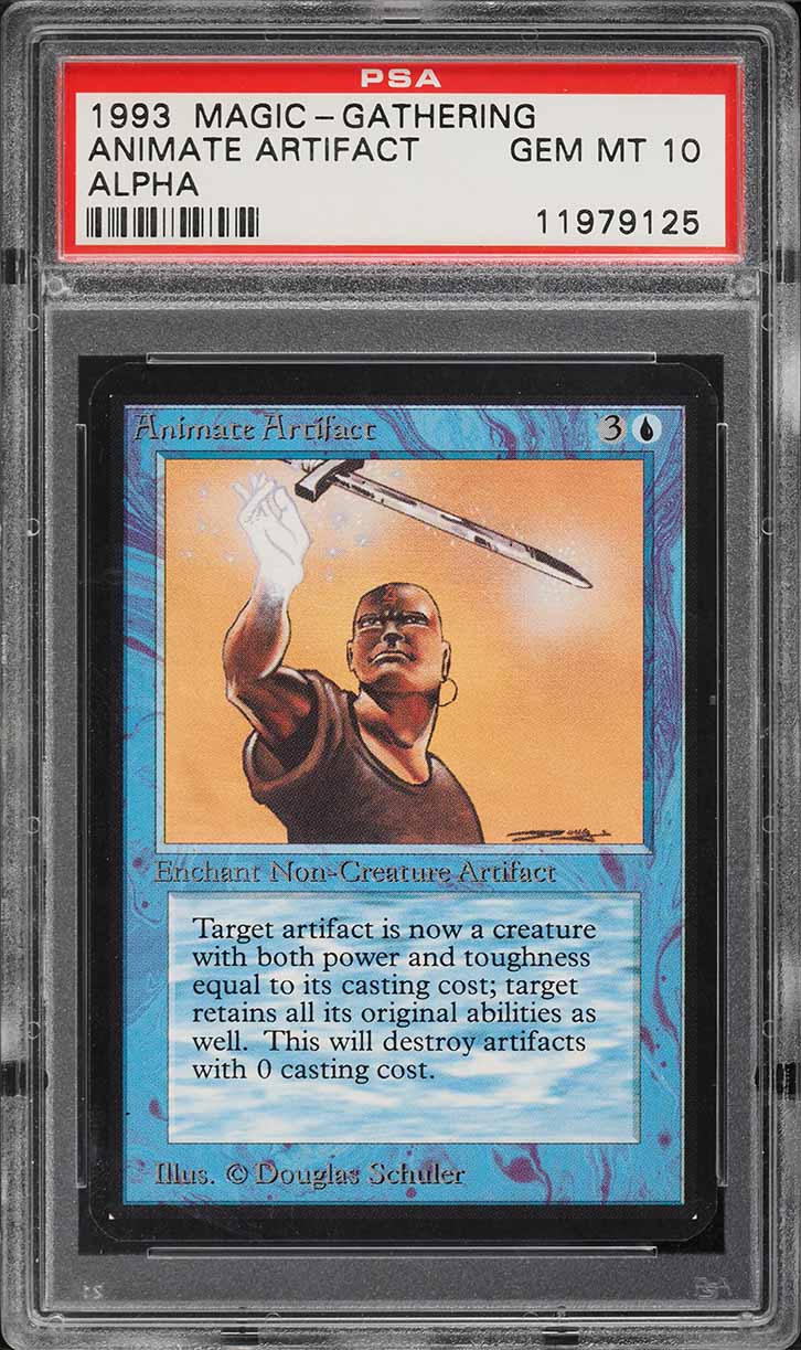 1993 Magic The Gathering MTG Alpha Animate Artifact U B PSA 10 GEM MINT on  Fanatics Collect