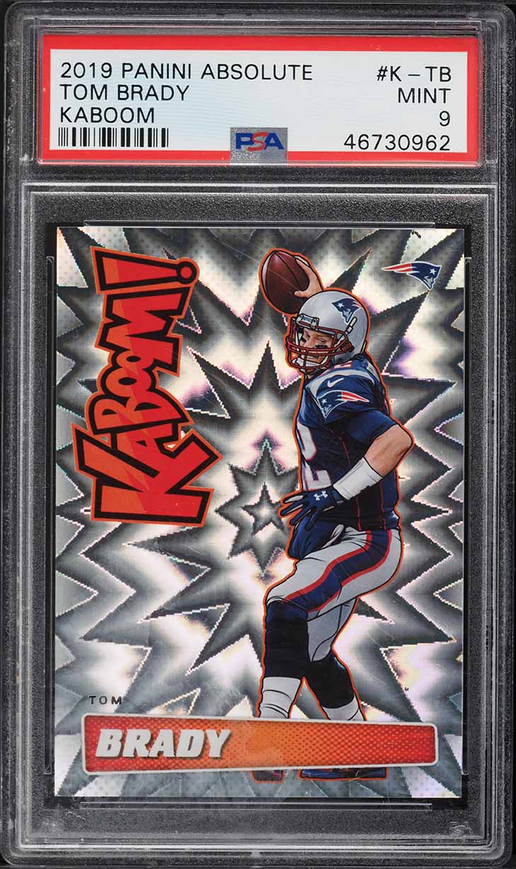 2019 Absolute Kaboom! Tom Brady #K-TB PSA 9 MINT