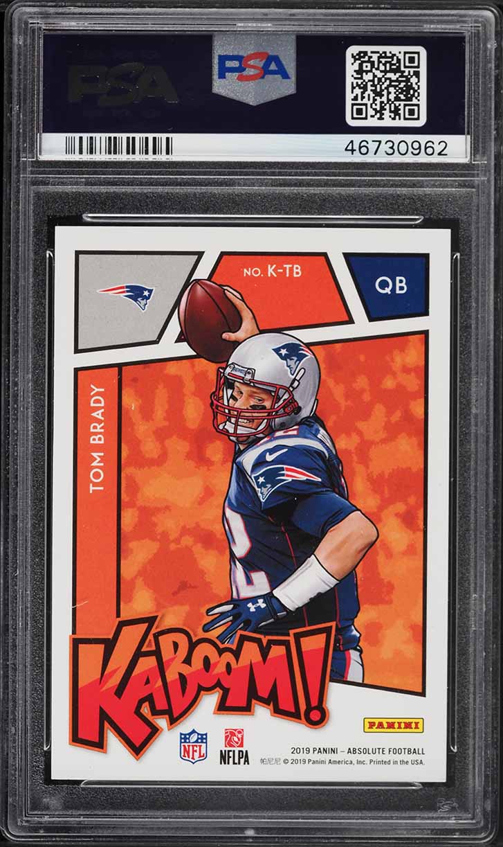 2019 Absolute Kaboom! Tom Brady #K-TB PSA 9 MINT