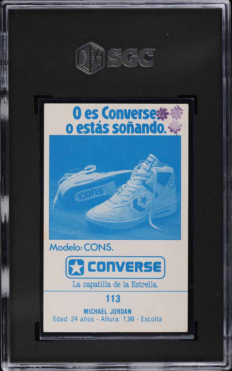 1987 Merchante Spanish Basketball Michael Jordan #113 SGC 1.5 FR