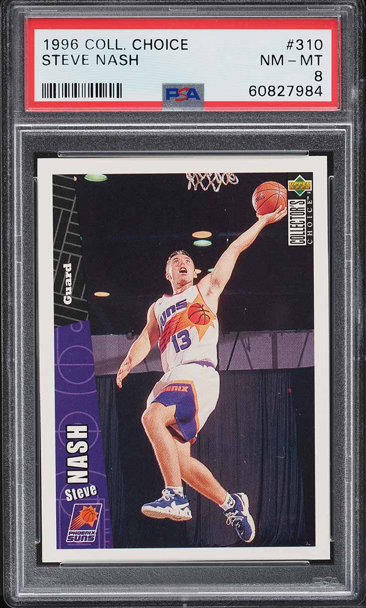 1996 Collector's Choice Steve Nash ROOKIE #310 PSA 8 NM-MT