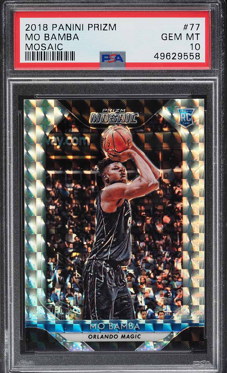 2018 Panini Prizm Mosaic Mo Bamba ROOKIE #77 PSA 10 GEM MINT