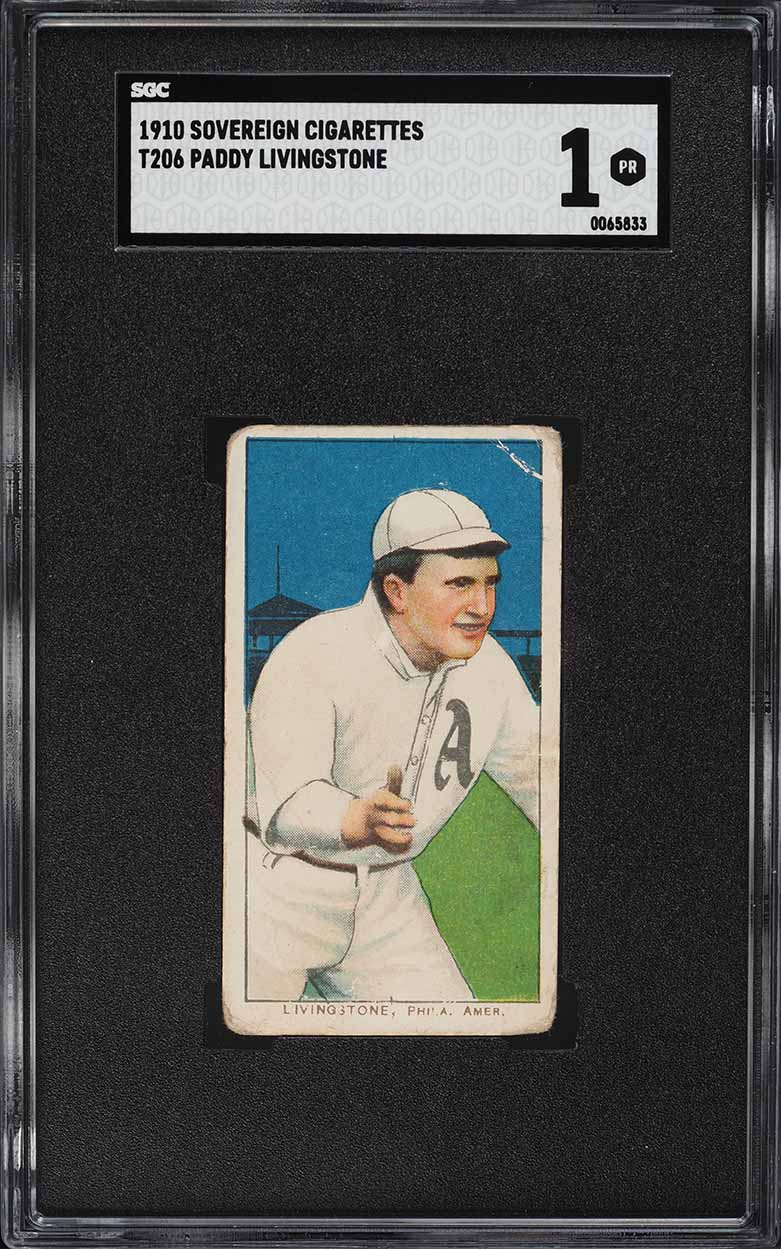 1909-11 T206 Paddy Livingstone SGC 1 PR