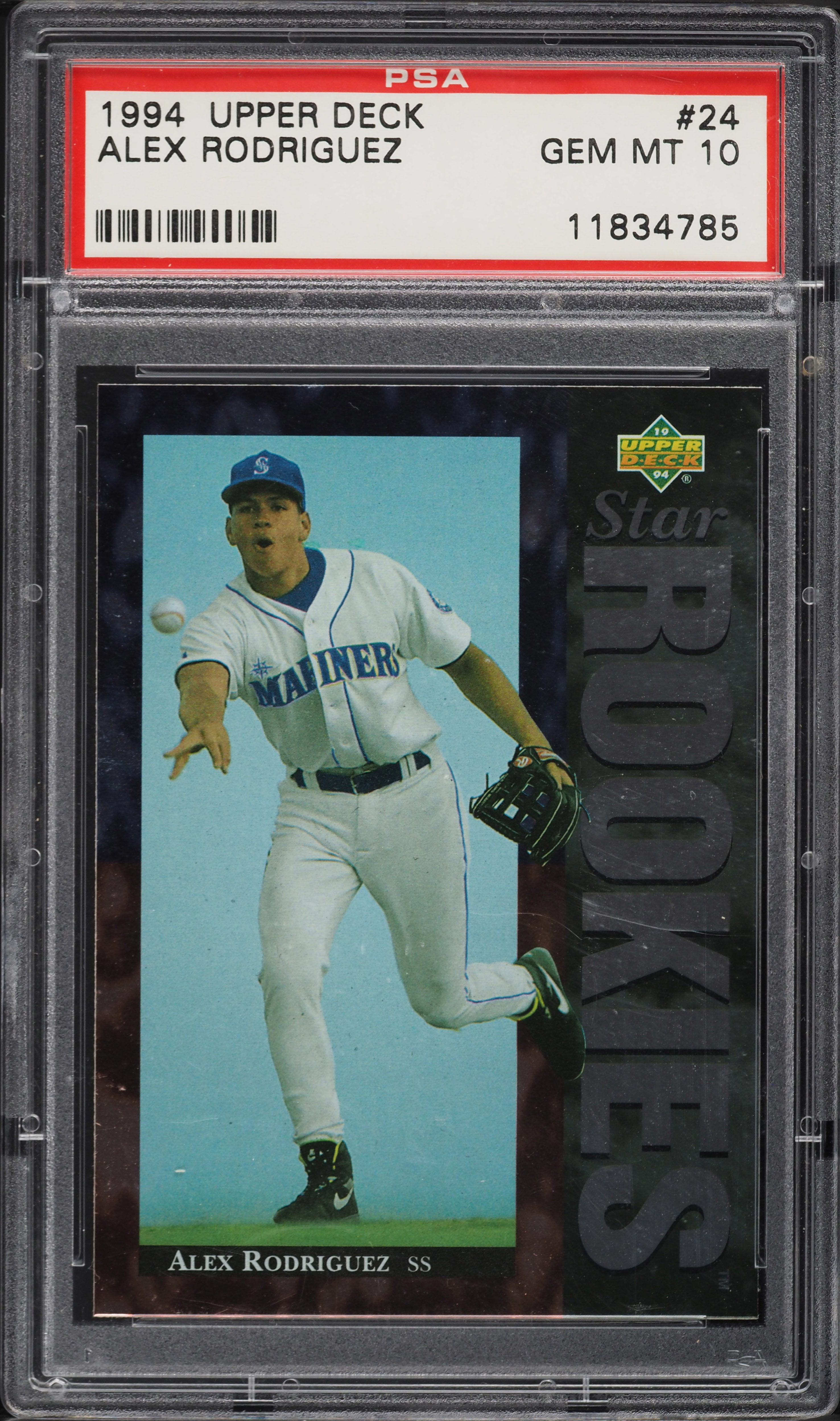 1994 Upper Deck Alex Rodriguez ROOKIE #24 PSA 10 GEM MINT on 