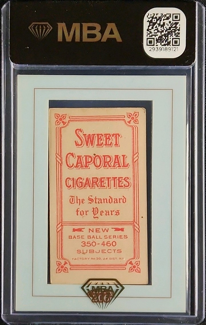 2002 Topps Framed Buy Back T206 Sweet Caporal Joe Lake MBA AUTH