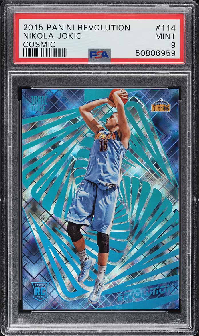 2015 Panini Revolution Cosmic Nikola Jokic ROOKIE /100 #114 PSA 9 MINT