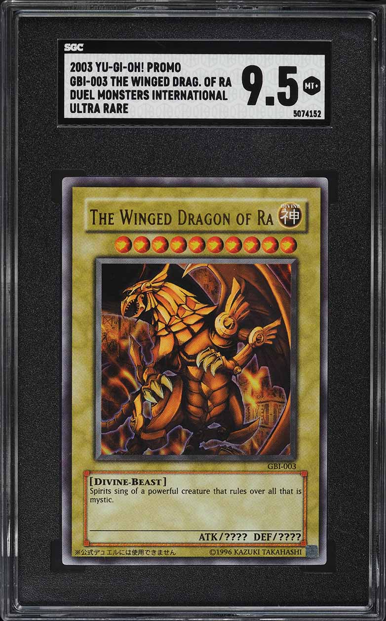 2002 Yu-Gi-Oh! God Cards The Winged Dragon Of Ra #GBI-003 BGS 9.5