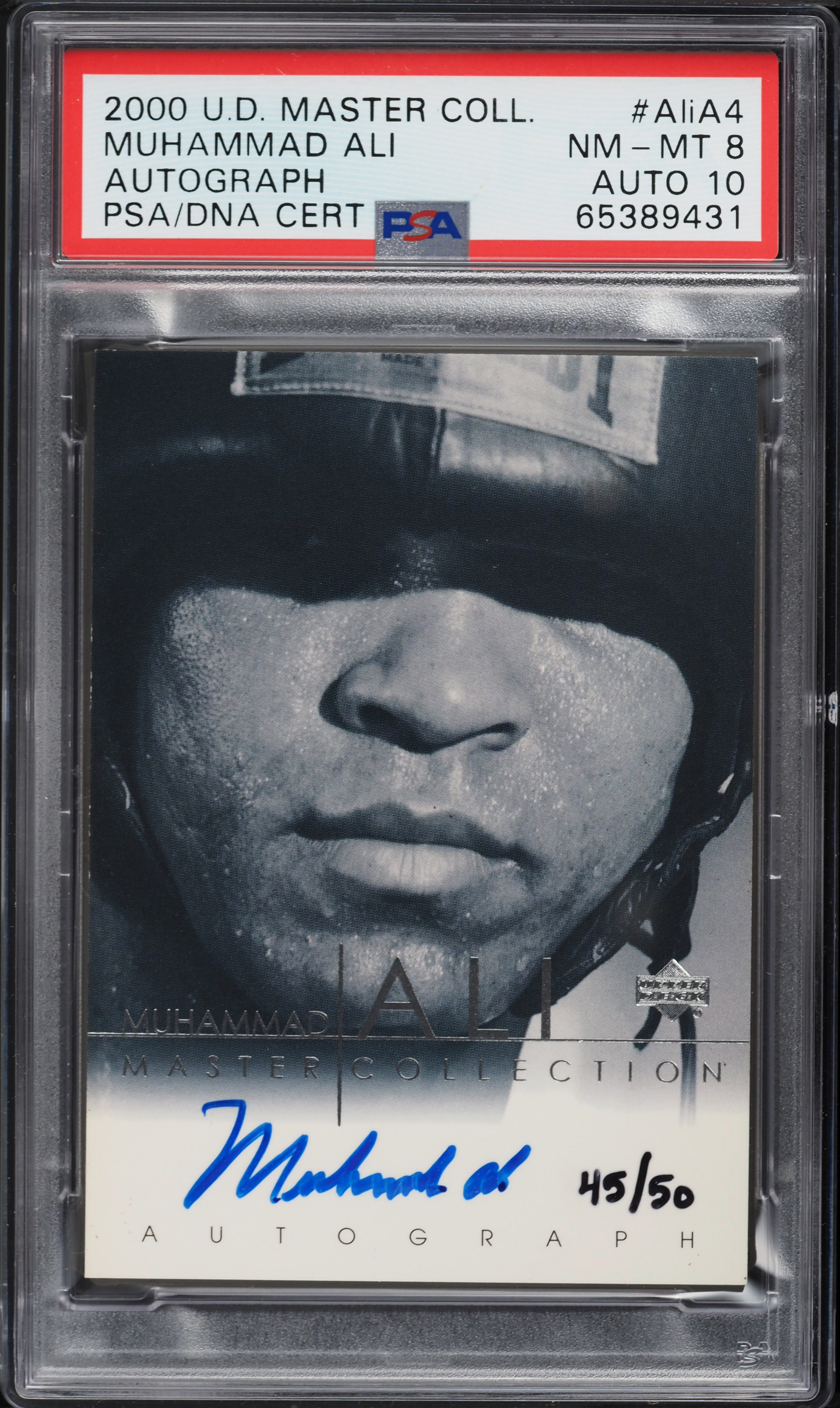 2000 Upper Deck Master Collection Muhammad Ali AUTO DNA 10 /50