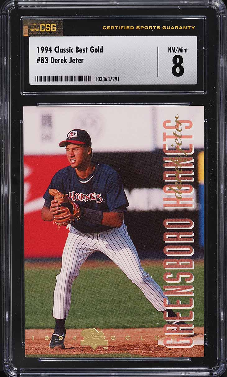 1994 Classic Best Gold Derek Jeter ROOKIE #83 CSG 8 NM-MT