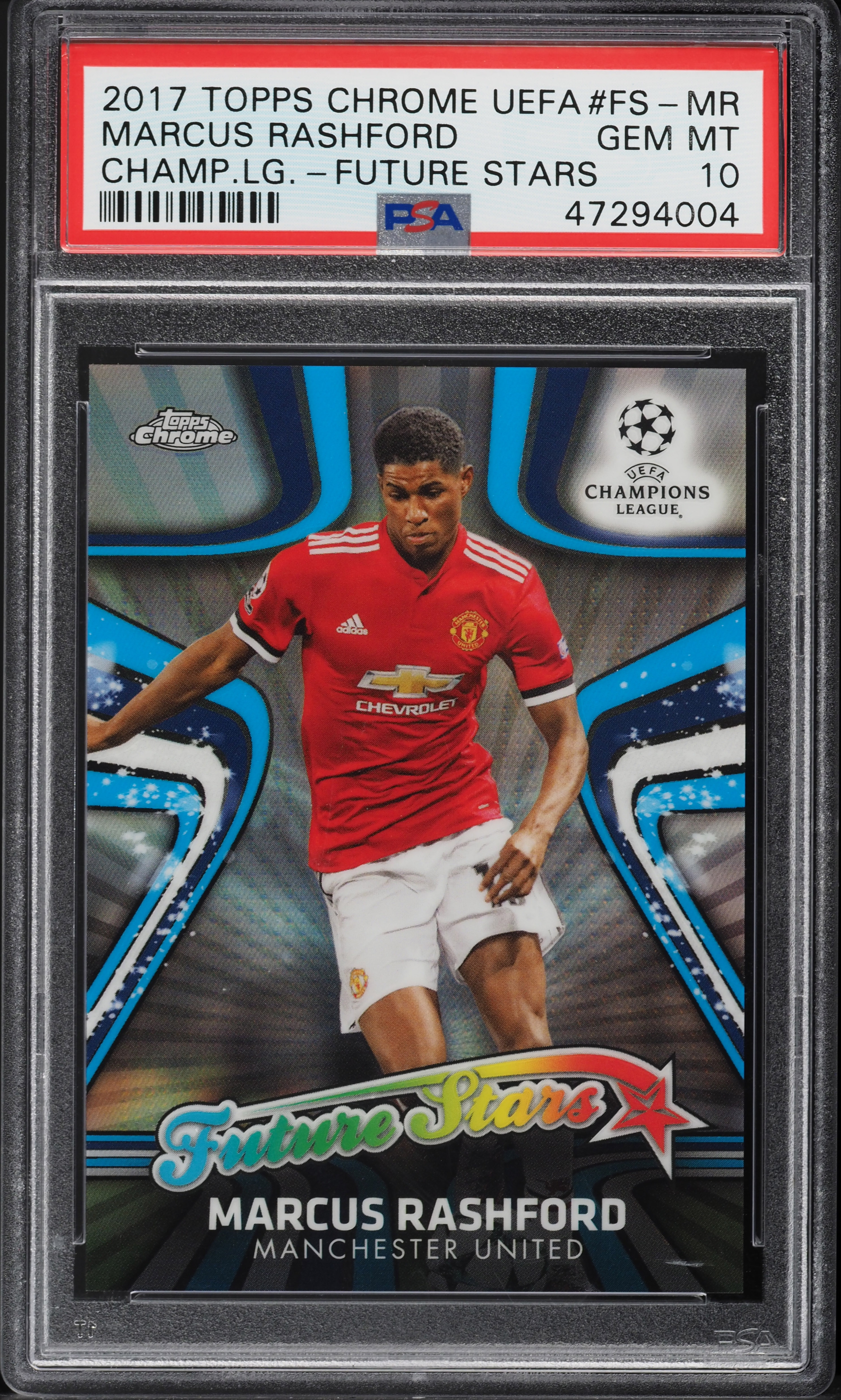 2017 Topps Chrome UEFA Future Stars Marcus Rashford ROOKIE #FS-MR