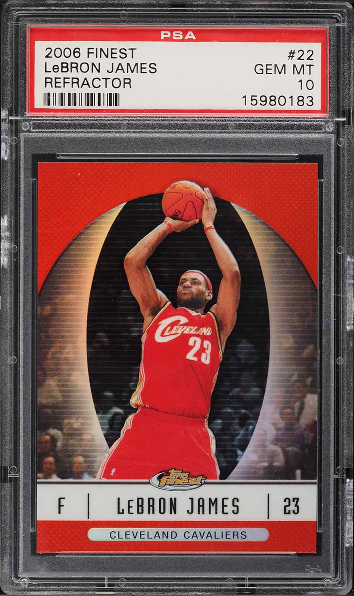2006 Finest Refractor LeBron James #22 PSA 10 GEM MINT on Fanatics
