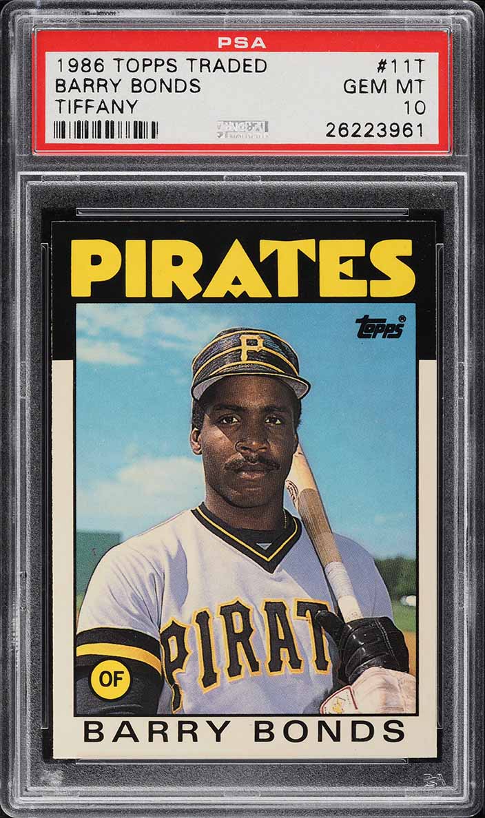 1986 Topps Traded Tiffany Barry Bonds ROOKIE #11T PSA 10 GEM MINT