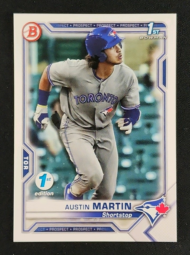 2021 Bowman 1st Edition Austin Martin ROOKIE #BFE-87 MBA AUTH