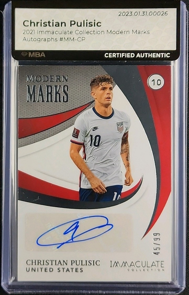 2021 Immaculate Collection Modern Marks Christian Pulisic AUTO /99
