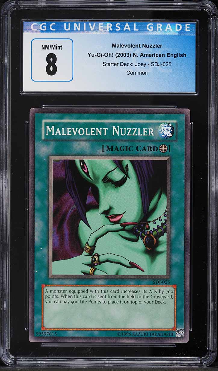 2003 Yu-Gi-Oh! Starter Deck: Joey Malevolent Nuzzler #SDJ-025 CGC 8 NM-MT on Fanatics Collect 2003 Yu-Gi-Oh! Starter Deck: Joey Malevolent Nuzzler #SDJ-025 CGC 8 NM-MT on Fanatics Collect